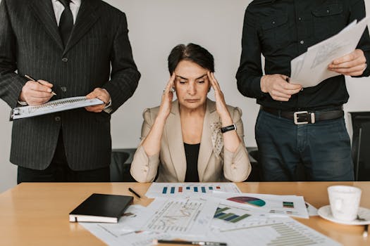 a woman brainstorming marketing strategies