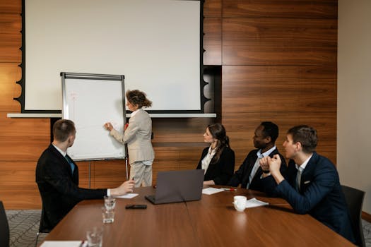 team brainstorming ideas on a whiteboard