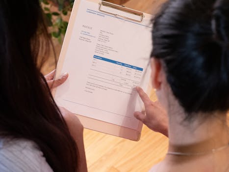 image of a woman reviewing marketing data